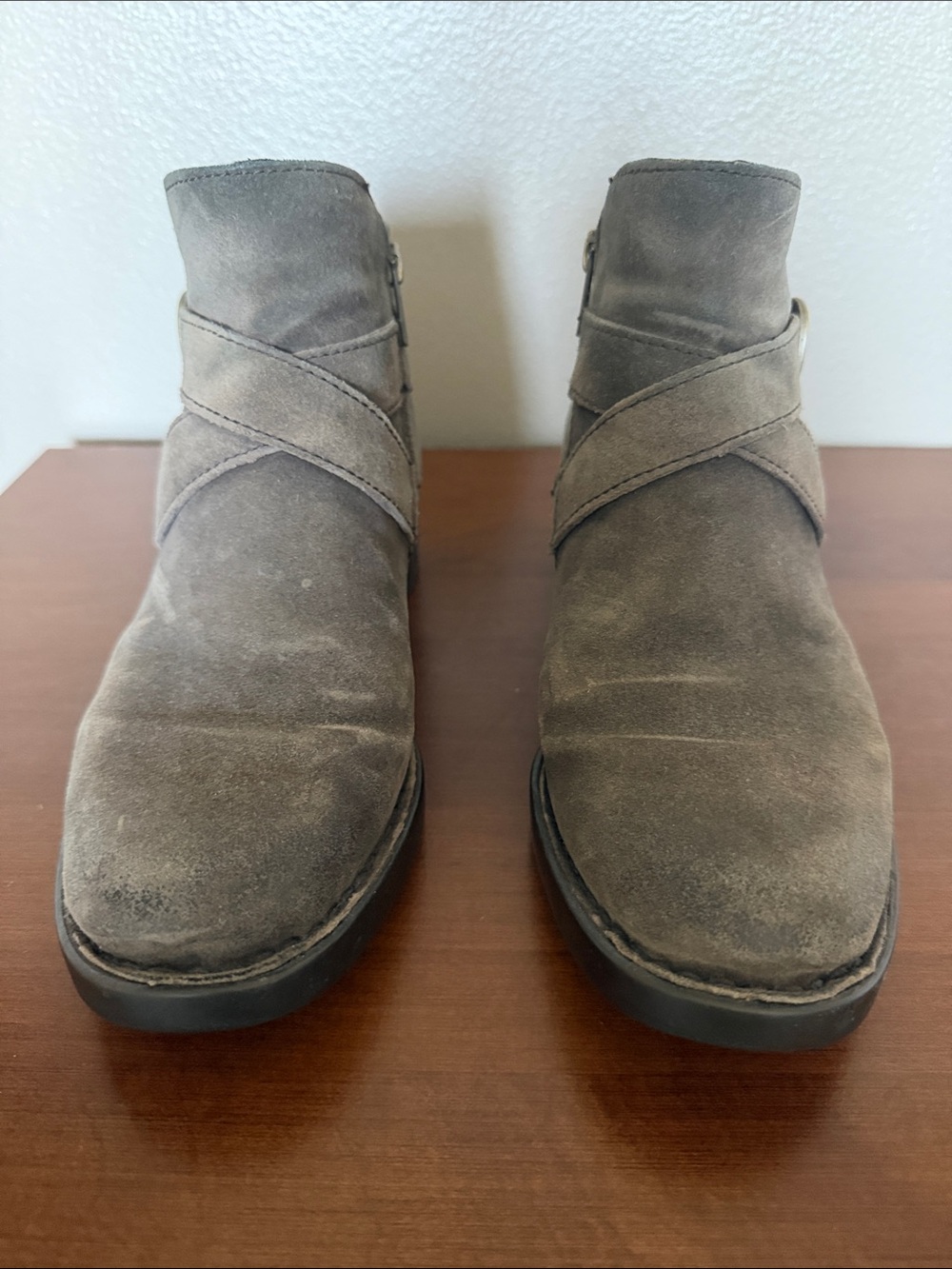 Born Suede Ankle Boots in Gray - Classic Casual Style